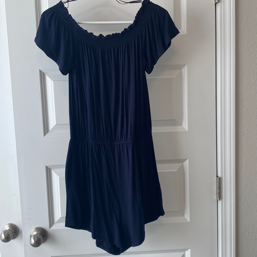 Navy Romper